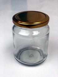One Pound Round Honey Jars with lids